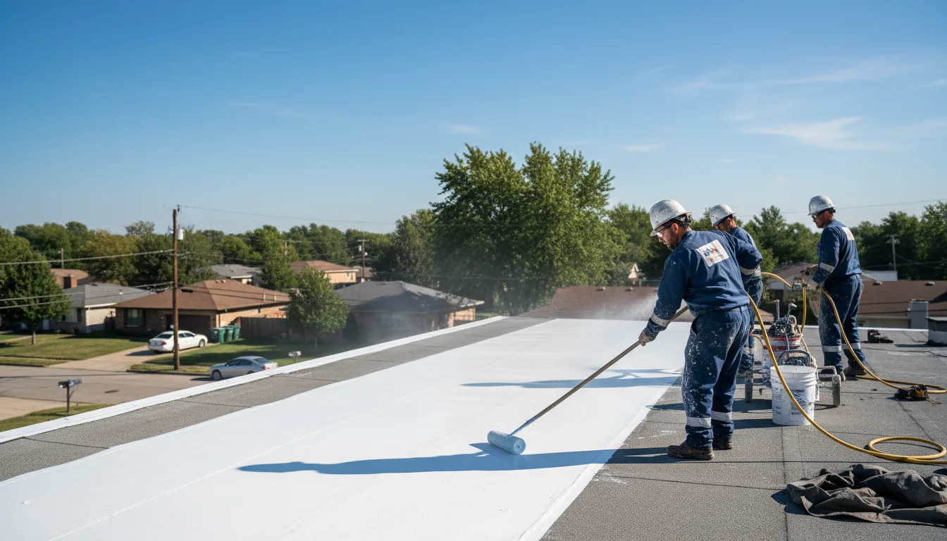 Commercial roof coating in Nappanee, IN near me